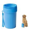 Dog Paw Cleaner Silicone Dog Paw Cleaner Upgrade Portable Dog Paw Washer With Superfine Fiber Dog Paw Wiper For Dogs Cat Pet blue