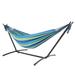 2 Person with Carrying Black Case Portable Hammock with Stand Outdoor Patio