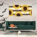 ZICANCN Banner Yard Signs Yellow Sunflowers Leopard Print Party Wall Decor for Indoor Outdoor Room Medium Size