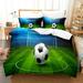 Soccer Comforter Cover Set Watercolor Tie-dye Duvet Cover for Kid Teen Boys Girls Room Decor Sports Game Quilted Duvet Cover Colorful Graffiti Hip Hop 1 Quilt Cover with 2 Pillowcases
