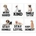 HLNIUC Puppy Positive Quote YPF5 Art Print Be Kind Lovely Dog Canvas Wall Art Set Of 6(8â€�X10â€� Unframed) Funny & Cute Animal Inspirational Painting Poster For Pet Lovers Kid Bedroom Playroom Decor