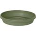 Bloem Terra Pot Round Drain Saucer: 20 - Living Green - Tray for Planters 15-20 Matte Finish Durable Resin Ribbed Bottom for Indoor and Outdoor Use Gardening Planter Not Included