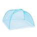 perfk 2xFood Covers Tent Collapsible Screen for Camping Picnic -Up Blue Blue 3 Pcs