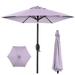 Best Choice Products 7.5ft Heavy-Duty Outdoor Market Patio Umbrella w/ Push Button Tilt Easy Crank - Lavender