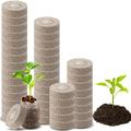 50 Pcs Peat Pellet - 35mm Plant Pallet Seedling Soil Block Plant Starting Plugs Peat Pellets Bulk for Transplanting Growing Garden Flower Vegetables