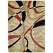 United Weavers Contours Area Rug 510-21390 La-Chic Cream Swirls Wavy Lines 5 3 x 7 6 Rectangle