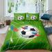 Soccer Comforter Cover Set Watercolor Tie-dye Duvet Cover for Kid Teen Boys Girls Room Decor Sports Game Quilted Duvet Cover Colorful Graffiti Hip Hop 1 Quilt Cover with 2 Pillowcases