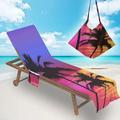 towel beach chair cover with side pockets comfortable and quick drying lounge chair lounge chair towel cover suitable f