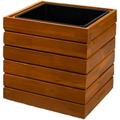 Square Acacia Wood Planter Box Rustic Indoor Flower And Succulent Planter Decorative Farmhouse Wooden Storage Container Boxes Measures 12 L X 12 W X 12 H