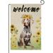 YCHII Dachshund Garden Flag Sunflower Garden Flag Summer Flag Spring Welcome Yard Flag Floral Dog Flags for Outside Double Sided Outdoor Front Porch Decor