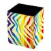 Rainbow Print Pen Holder Pencil Holder Leather Pencil Cup for Desk Makeup Brush Holder Cup Pencil Case Stand Marker Holder