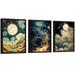 EXCOOL CLUB Celestial Star YPF5 Wall Decor - 12x16 Celestial Poster Dark Aesthetic Moon And Stars Decor Goth Room Picture Witchy Gothic Wall Art Prints for Home Bedroom Decorations (UNFRAMED)