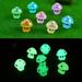 Honiweer Glow in Dark YPF5 Luminous Miniature Fairy Garden Accessories Animals Figurines Micro Landscape Ornaments DIY Kit Environmental Resin Decoration Outdoor Patio Lawn Yard (O014 14PC)