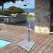 Outdoor Garden Pool Shower with Chassis Board for Swimming Pool Patio Terrace Garden Wood