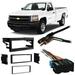 Fits Chevy Silverado Pickup 1999-2002 Single DIN Harness Radio Dash Kit by Harmony Audio