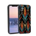 Feather-Arrow-pattern-colorful-53 phone case for iPhone 12 for Women Men Gifts Soft silicone Style Shockproof - Feather-Arrow-pattern-colorful-53 Case for iPhone 12