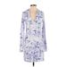 Lilly Pulitzer Casual Dress: Blue Print Dresses - Women's Size X-Small