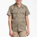 Dickies Boys' Short Sleeve Work Shirt, 4-20 - Desert Khaki Size XS (QS201)