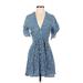 Faithfull the Brand Casual Dress: Blue Dresses - Women's Size 2