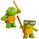 Teenage Mutant Ninja Turtles Mutant Mayhem Leo and Donnie Turtle Tot Figures