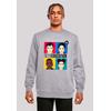 Sweatshirt F4NT4STIC "Sex Education Teen Illustrated Netflix TV Series", Herren, Gr. M, grau (erdgrau), Obermaterial: 50% Baumwolle, 50% Polyester, casual, regular fit, Rundhals, Langarm ohne Bündchen, Sweatshirts, Premium Qualität