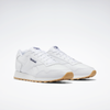 Sneaker REEBOK CLASSIC "GLIDE", Gr. 38,5, weiß (weiß, gum), Leder, Synthetik, sportlich, Schuhe