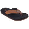 Zehentrenner SKECHERS "TANTRIC-COPANO", Herren, Gr. 40, braun, Lederimitat, casual, Schuhe, Sommerschuh, Schlappen, Poolslides, Badeschuh, mit Luxe Foam
