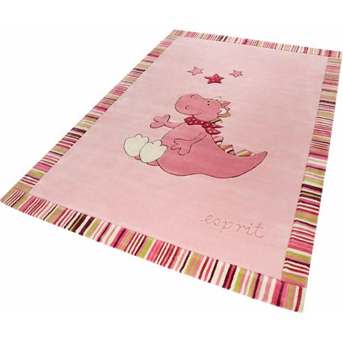 "Kinderteppich ESPRIT ""Sweet Dragon"" Teppiche Gr. B/L: 140 cm x 200 cm, 10 mm, 1 St., pink Kinder Kinderzimmerteppiche"