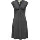 Wickelkleid RAGWEAR "Comfrey" Gr. XL (42), Normalgrößen, grau (dunkelgrau) Damen Kleider Knielange stylisches Sommerkleid mit tiefem V-Ausschnitt
