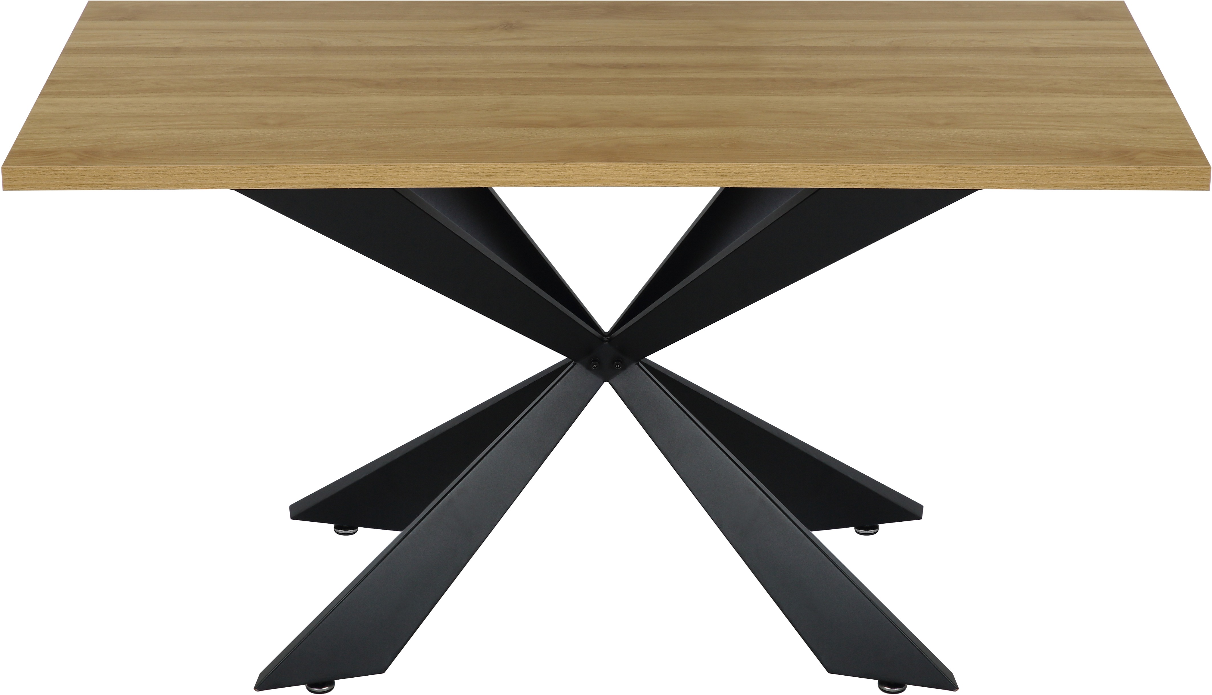 Esstisch HOME AFFAIRE "Soyans, TOPSELLER, OTTOs Choice", beige (naturfarben), B:140cm H:75cm T:70cm, Tische, Esstisch, modernes Spider Gestell, in vier Breiten, melaminharzbeschichtet