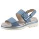 Sandale ARA "MALAGA" Gr. 42, blau (hellblau) Damen Schuhe Sandalen