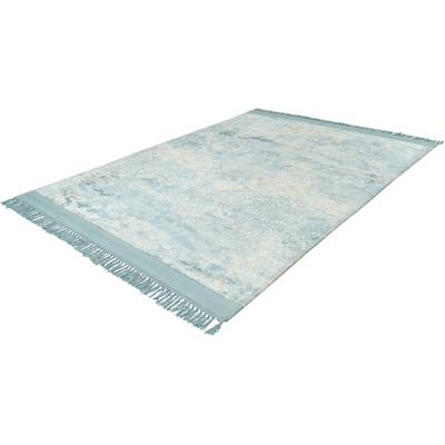 Teppich PADIRO "Dolce Vita 125", blau (petrol), B:160cm H:10mm L:230cm, Viskose, Teppiche, Trendige Verwaschung, Orient-