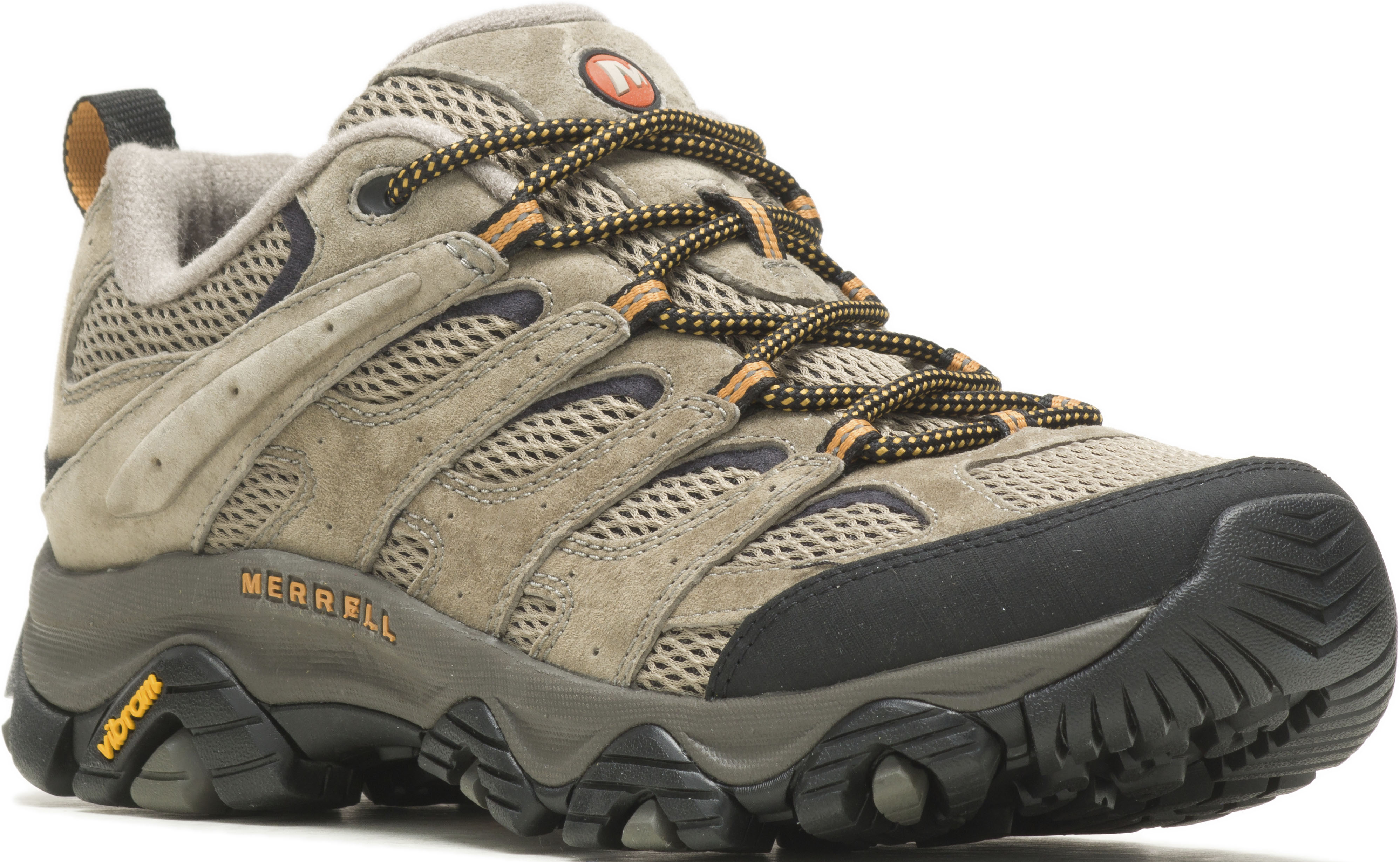 Wanderschuh MERRELL "MOAB 3", Herren, Gr. 44 (9,5), grau (pecan), Leder, Schuhe Wanderschuh