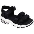 Sandale SKECHERS "D'LITES-FRESH CATCH" Gr. 36, schwarz Damen Schuhe Skechers Damenschuhe