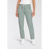 Jogginghose KANGAROOS, Damen, Gr. 44 (L), N-Gr, grün (khaki, gau), Sweatware, Obermaterial: 95% Baumwolle, 5% Elasthan, bedruckt, unifarben, casual, bequem knöchellang, Hosen, mit großen Taschen