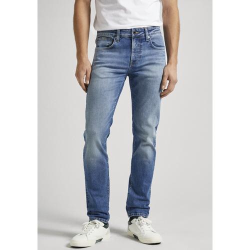 "5-Pocket-Jeans PEPE JEANS ""Pepe Jeans SLIM JEANS"" Gr. 34, Länge 32, blau (medium used) Herren Jeans 5-Pocket-Jeans"