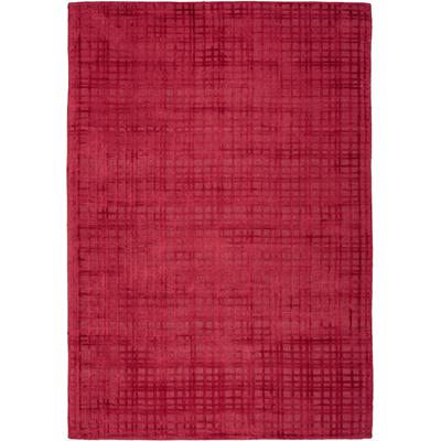 Teppich PADIRO "Karma 125", rot (cherry), B:120cm H:8mm L:170cm, Viskose, Teppiche, Handgewebter Teppich mit 3D-Design, 