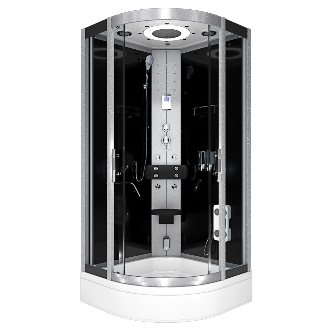 AcquaVapore Dampfdusche Duschkabine Sauna Dusche D58-63T2 100x100 cm ohne 2K Scheiben Versiegelung Image