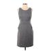 J.Crew Factory Store Casual Dress - Shift: Gray Marled Dresses - Women's Size 4 Petite