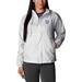 Women's Columbia White Lehigh Valley IronPigs Omni-Shade Flash Challenger Full-Zip Windbreaker Jacket