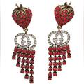 Gucci Jewelry | Gucci Strawberry Drop Earrings | Color: Red | Size: Os