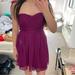 J. Crew Dresses | J Crew Silk Cotton Strapless Formal Dress | Color: Pink/Purple | Size: 4p