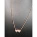 Kate Spade Jewelry | Kate Spade Rose Gold Crystal Double Heart Necklace | Color: Gold/Pink | Size: Os