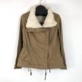 Columbia Jackets & Coats | Columbia Outdoor Explorer Jacket Women's Medium Sherpa Fleece Cotton Twill Zip | Color: Brown/Cream | Size: M