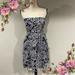 American Eagle Outfitters Dresses | Aeo Paisley Print Strapless Dress | Color: Blue/White | Size: 6