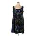 DressBarn Casual Dress - A-Line: Green Graphic Dresses - Women's Size 22