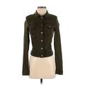 Guess Denim Jacket: Green Jackets & Outerwear - Women's Size X-Small