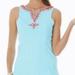 Lilly Pulitzer Tops | Lilly Pulitzer Beaded Jeweled Crystal Water Sleeveless Jackie Shell Top | Color: Blue/Green | Size: 00