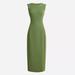 J. Crew Dresses | J. Crew Sleeveless Sheath Dress In Drapey Crepe Size 12 | Color: Green | Size: 12