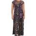 Free People Dresses | Free People Sky Bright Floral Embroidered Midi Dress Size Small (S) Nwt | Color: Black/Purple | Size: S